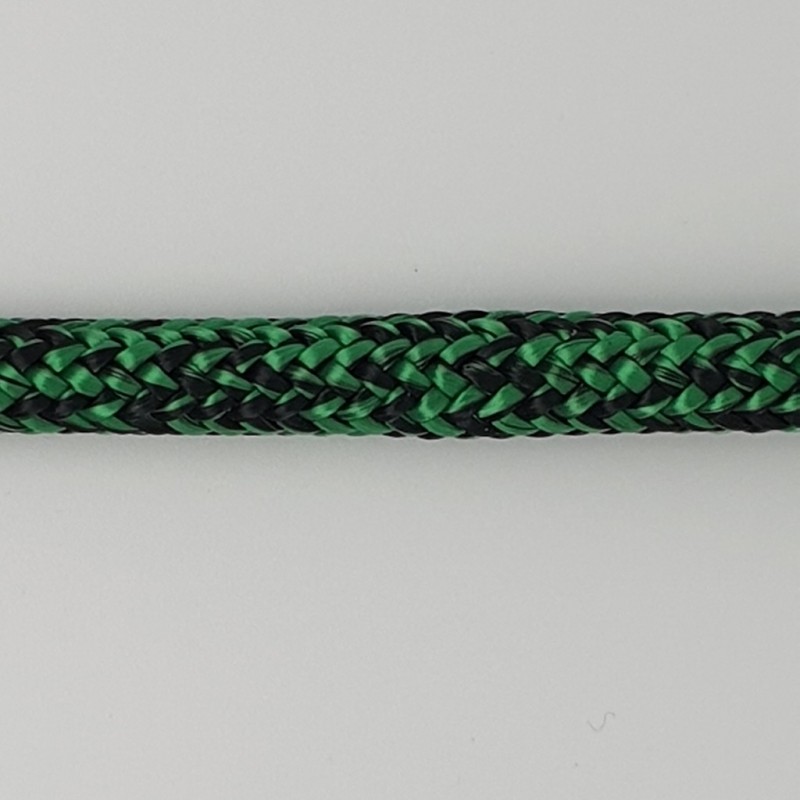 Cabo Náutico 8mm Color Negro/Verde - CALLISTO® de Lancelin®